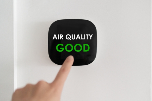 good indoor air quality reflected on IAQ smart index