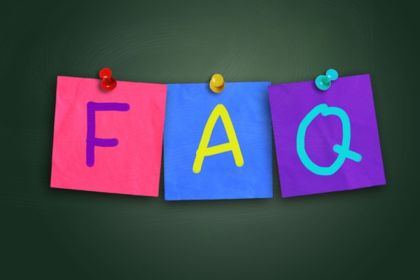 FAQ on colored paper pinned on a chalkboard depicting questions about On-Road vs Off-Road Diesel