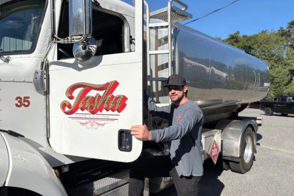 Tasha Fuels & Propane heating oil delivery driver and truck