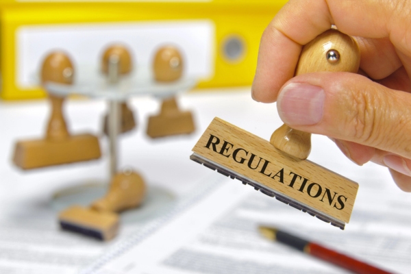 regulations labeled wooden stamp