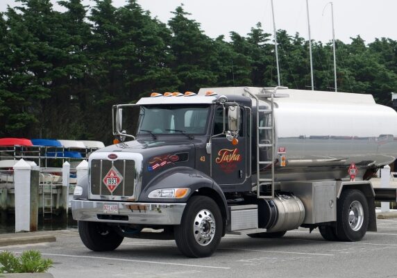 Tasha Fuels & Propane heating oil tank delivery truck